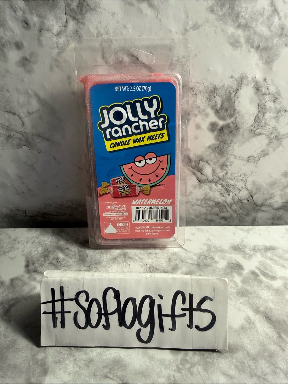 NWT Jolly Rancher Watermelon Scented Candle Wax Melts - 2.5 oz